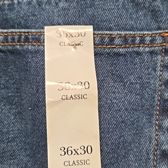 New RedHead Jeans Mens 36x30 Relaxed Fit Fleece Lined Blue Cotton Denim NWT - Picture 4 of 7